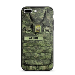 Personalized Canadian Veterans/Soldier Camo Phone Case Printed 22OCT-DT07