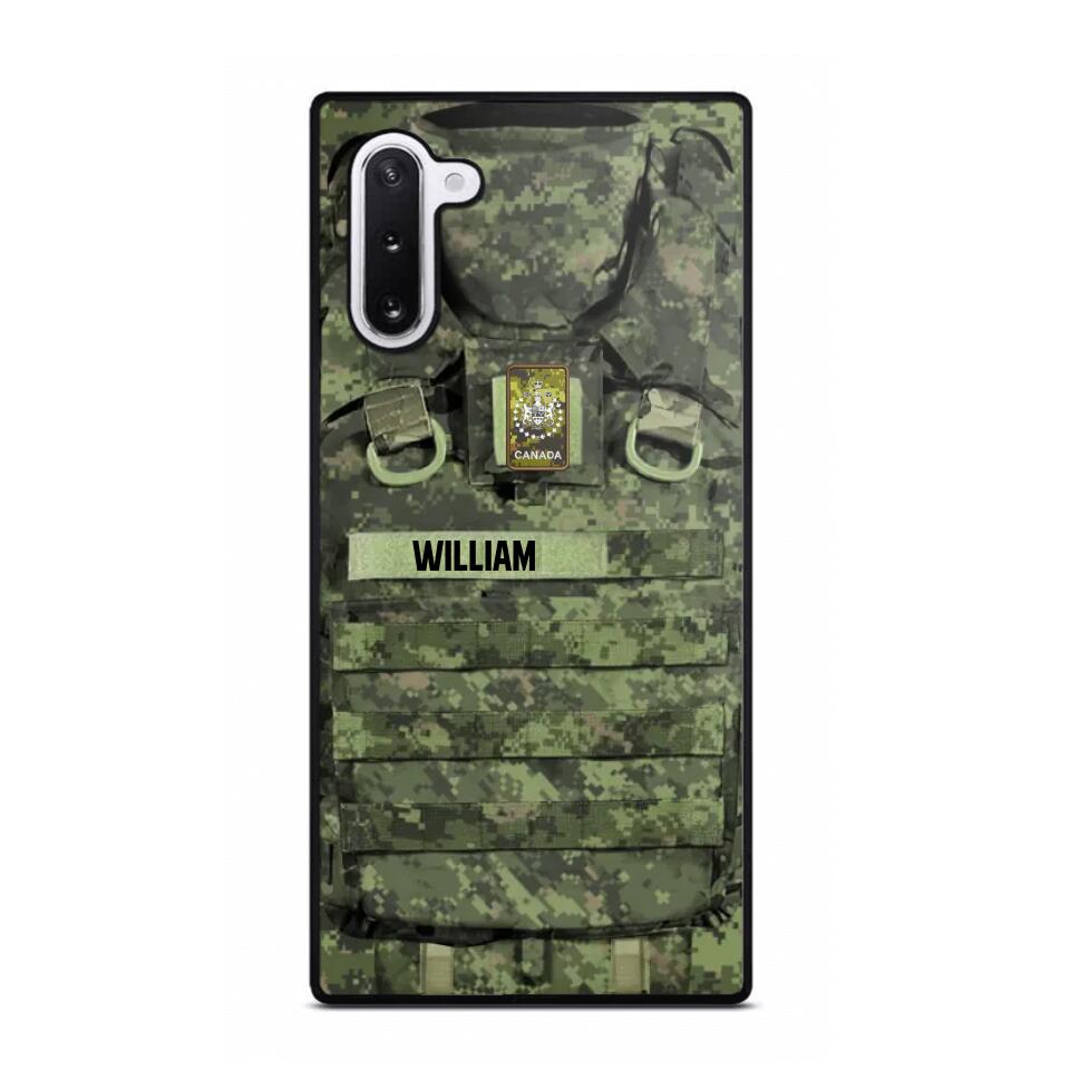 Personalized Canadian Veterans/Soldier Camo Phone Case Printed 22OCT-DT07