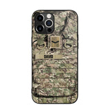 Personalized British Veterans/Soldier Camo Phone Case Printed 22OCT-DT07