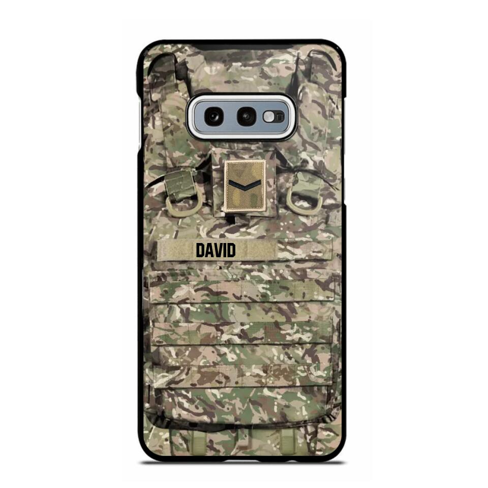 Personalized British Veterans/Soldier Camo Phone Case Printed 22OCT-DT07