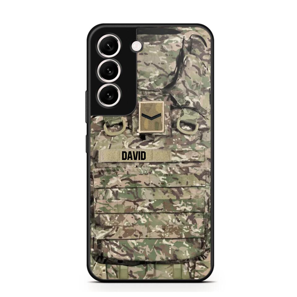 Personalized British Veterans/Soldier Camo Phone Case Printed 22OCT-DT07