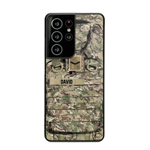 Personalized British Veterans/Soldier Camo Phone Case Printed 22OCT-DT07