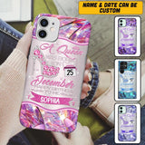 Personalized A Queen Was Born In December Sparkling Color Phone Case Printed 22OCT-HQ07