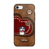 Personalized Dog Lover Caro Color Phone Case Printed 22OCT-MA10