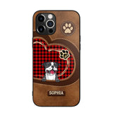 Personalized Dog Lover Caro Color Phone Case Printed 22OCT-MA10