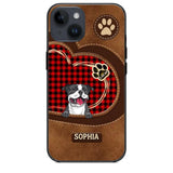 Personalized Dog Lover Caro Color Phone Case Printed 22OCT-MA10