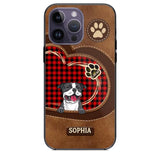 Personalized Dog Lover Caro Color Phone Case Printed 22OCT-MA10