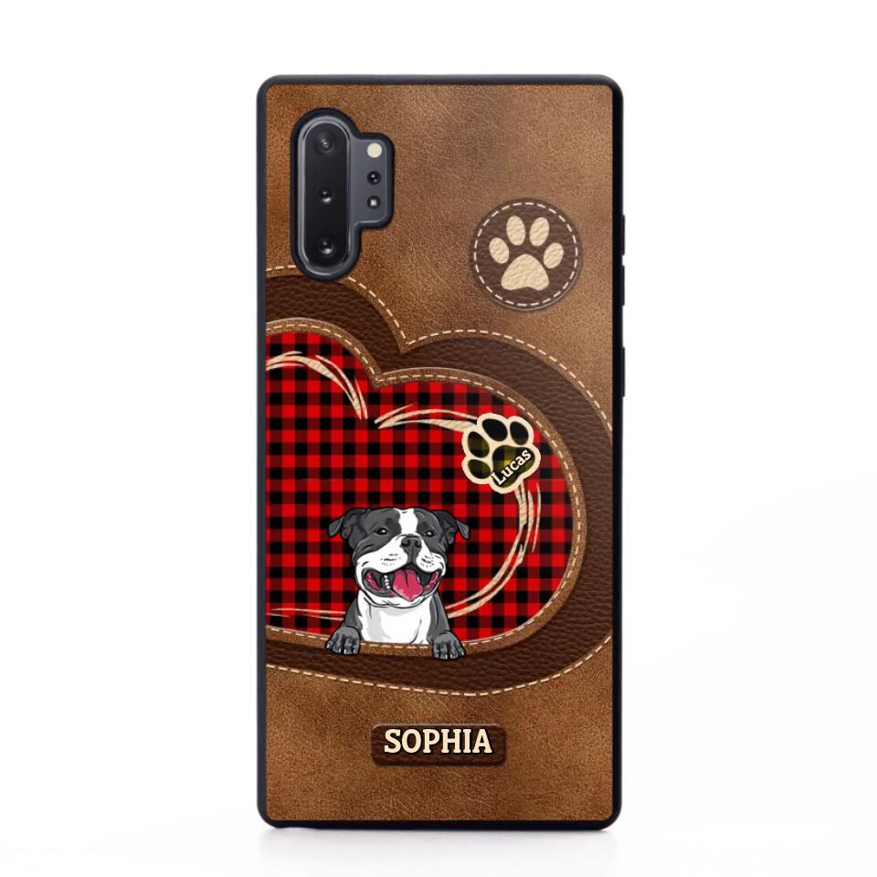 Personalized Dog Lover Caro Color Phone Case Printed 22OCT-MA10