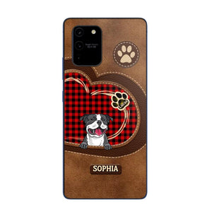 Personalized Dog Lover Caro Color Phone Case Printed 22OCT-MA10