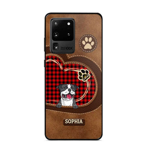 Personalized Dog Lover Caro Color Phone Case Printed 22OCT-MA10