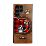 Personalized Dog Lover Caro Color Phone Case Printed 22OCT-MA10