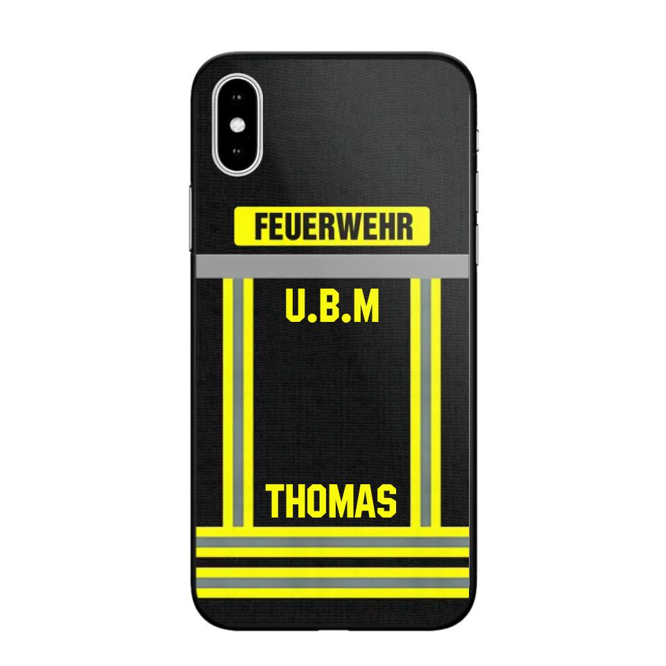 Personalized German Firefighter Phone Case Printed 22OCT-DT10