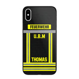 Personalized German Firefighter Phone Case Printed 22OCT-DT10