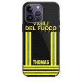 Personalized Italian Firefighter Phone Case Printed 22OCT-DT10