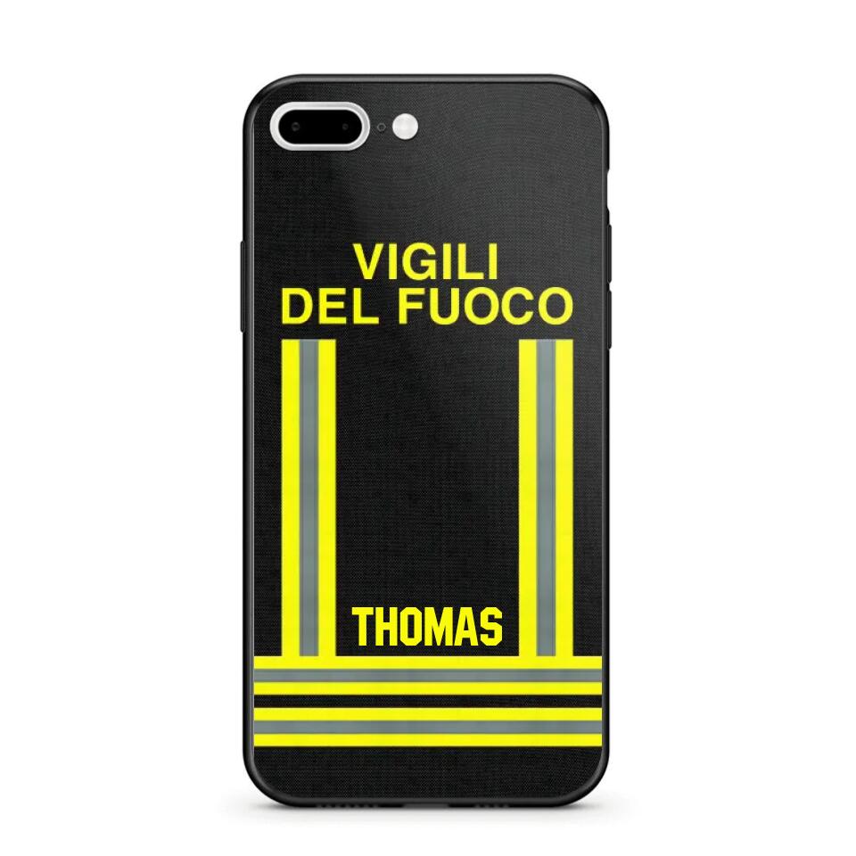 Personalized Italian Firefighter Phone Case Printed 22OCT-DT10