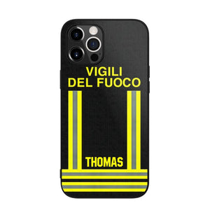 Personalized Italian Firefighter Phone Case Printed 22OCT-DT10