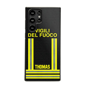 Personalized Italian Firefighter Phone Case Printed 22OCT-DT10