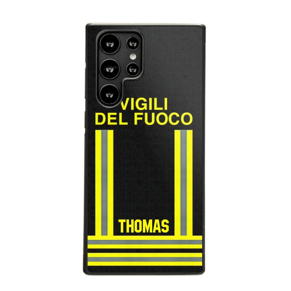 Personalized Italian Firefighter Phone Case Printed 22OCT-DT10