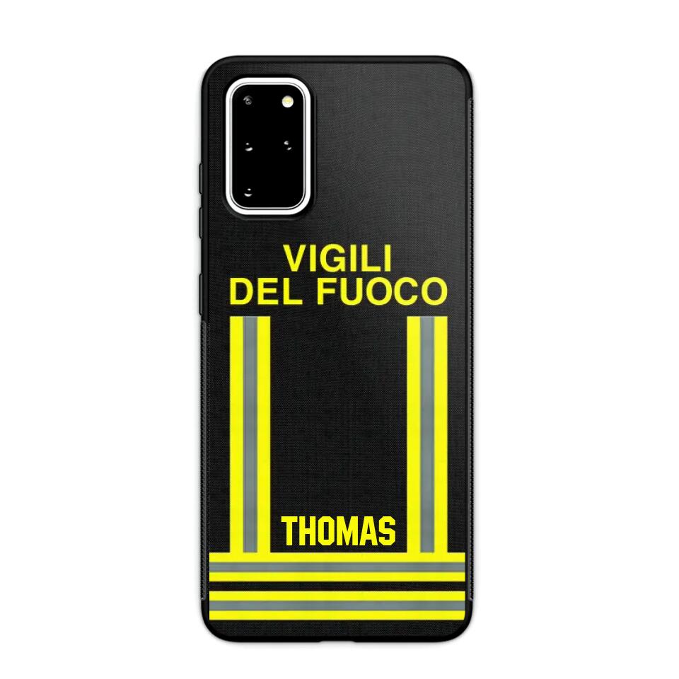 Personalized Italian Firefighter Phone Case Printed 22OCT-DT10