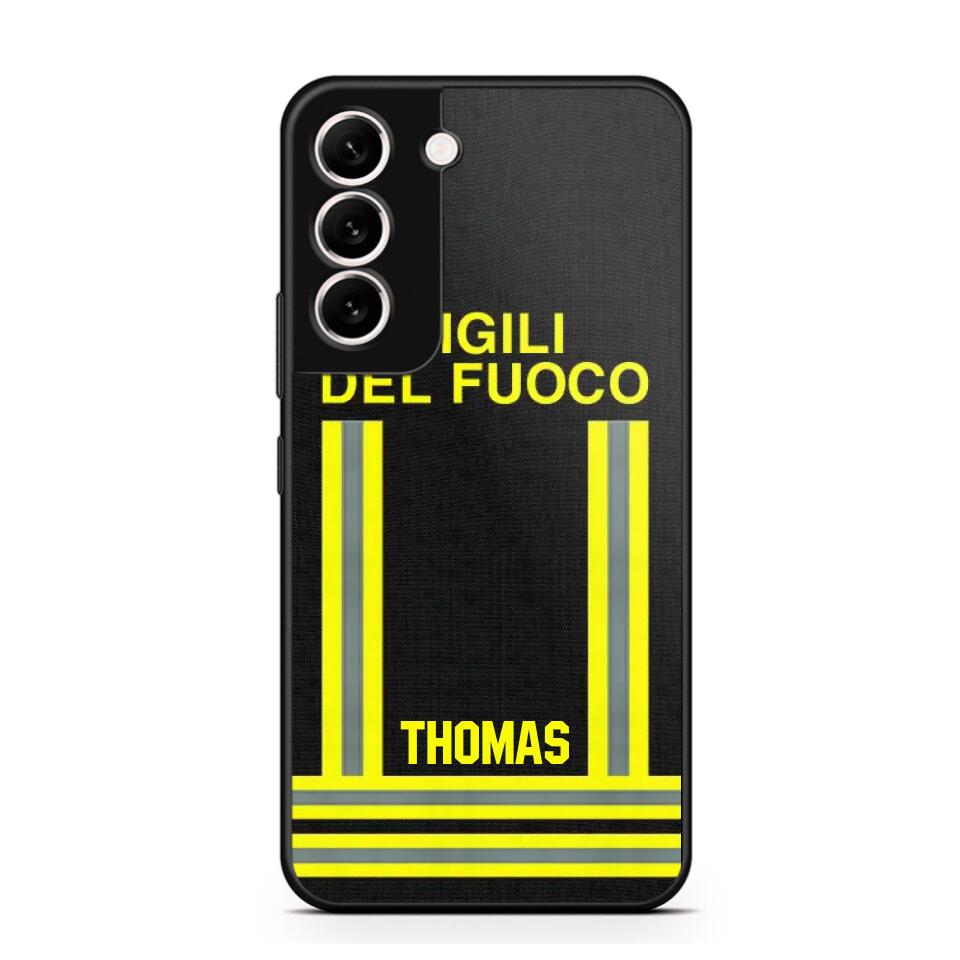 Personalized Italian Firefighter Phone Case Printed 22OCT-DT10