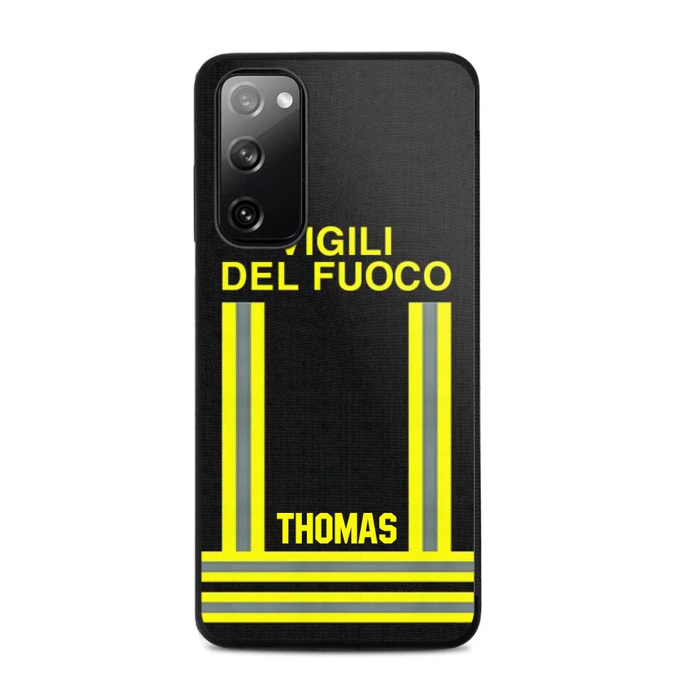 Personalized Italian Firefighter Phone Case Printed 22OCT-DT10