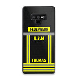 Personalized German Firefighter Phone Case Printed 22OCT-DT10