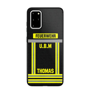 Personalized German Firefighter Phone Case Printed 22OCT-DT10