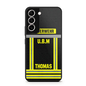 Personalized German Firefighter Phone Case Printed 22OCT-DT10