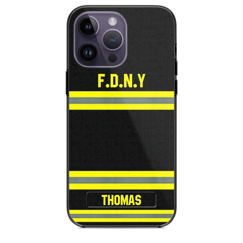 Personalized US Firefighter Phone Case Printed 22OCT-DT10