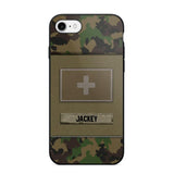 Personalized Swiss Veterans/Soldier Camo Phone Case Printed 22OCT-HY11