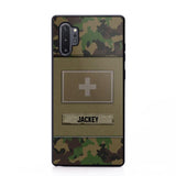 Personalized Swiss Veterans/Soldier Camo Phone Case Printed 22OCT-HY11