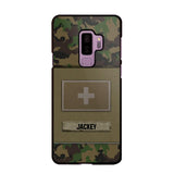 Personalized Swiss Veterans/Soldier Camo Phone Case Printed 22OCT-HY11