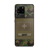 Personalized Swiss Veterans/Soldier Camo Phone Case Printed 22OCT-HY11