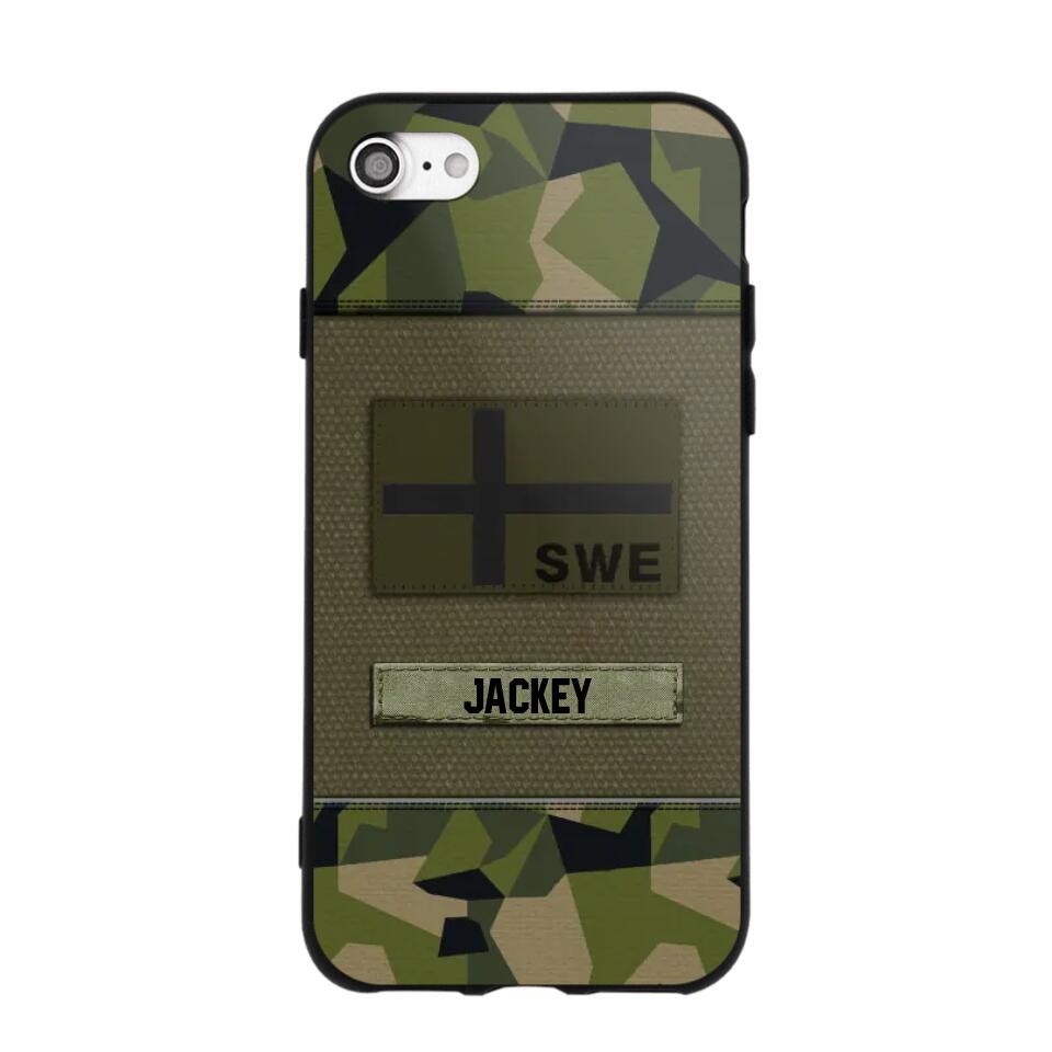 Personalized Swedish Veterans/Soldier Camo Phone Case Printed 22OCT-HY11