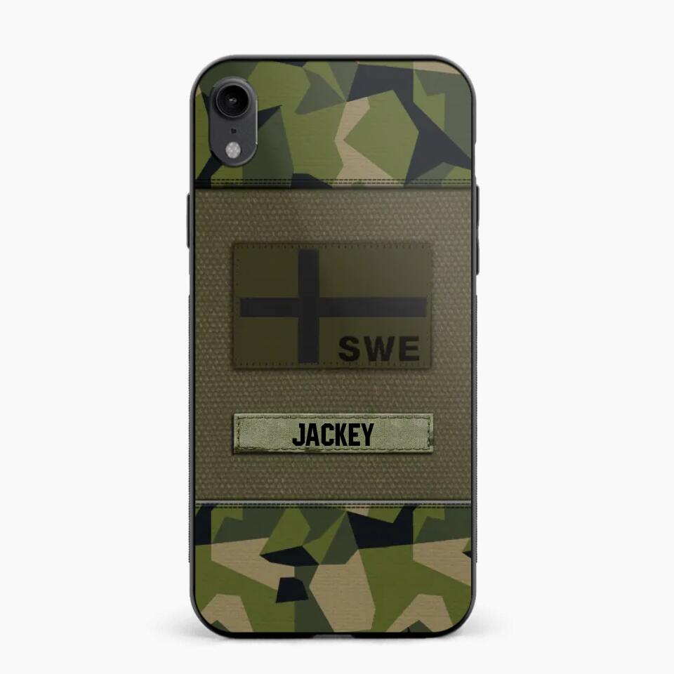 Personalized Swedish Veterans/Soldier Camo Phone Case Printed 22OCT-HY11