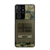 Personalized Swedish Veterans/Soldier Camo Phone Case Printed 22OCT-HY11