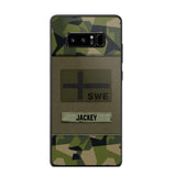 Personalized Swedish Veterans/Soldier Camo Phone Case Printed 22OCT-HY11