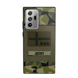 Personalized Swedish Veterans/Soldier Camo Phone Case Printed 22OCT-HY11