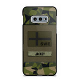 Personalized Swedish Veterans/Soldier Camo Phone Case Printed 22OCT-HY11