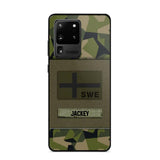 Personalized Swedish Veterans/Soldier Camo Phone Case Printed 22OCT-HY11