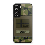 Personalized Swedish Veterans/Soldier Camo Phone Case Printed 22OCT-HY11