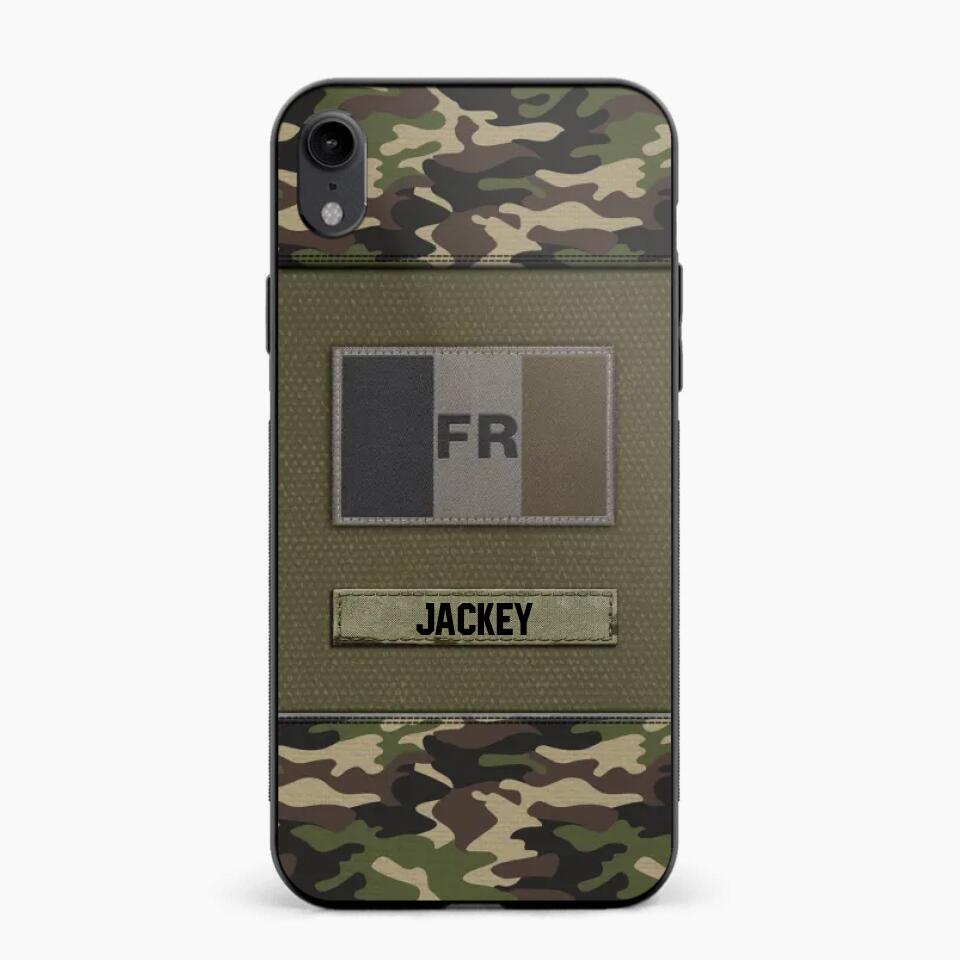 Personalized French Veterans/Soldier Camo Phone Case Printed 22OCT-HY11