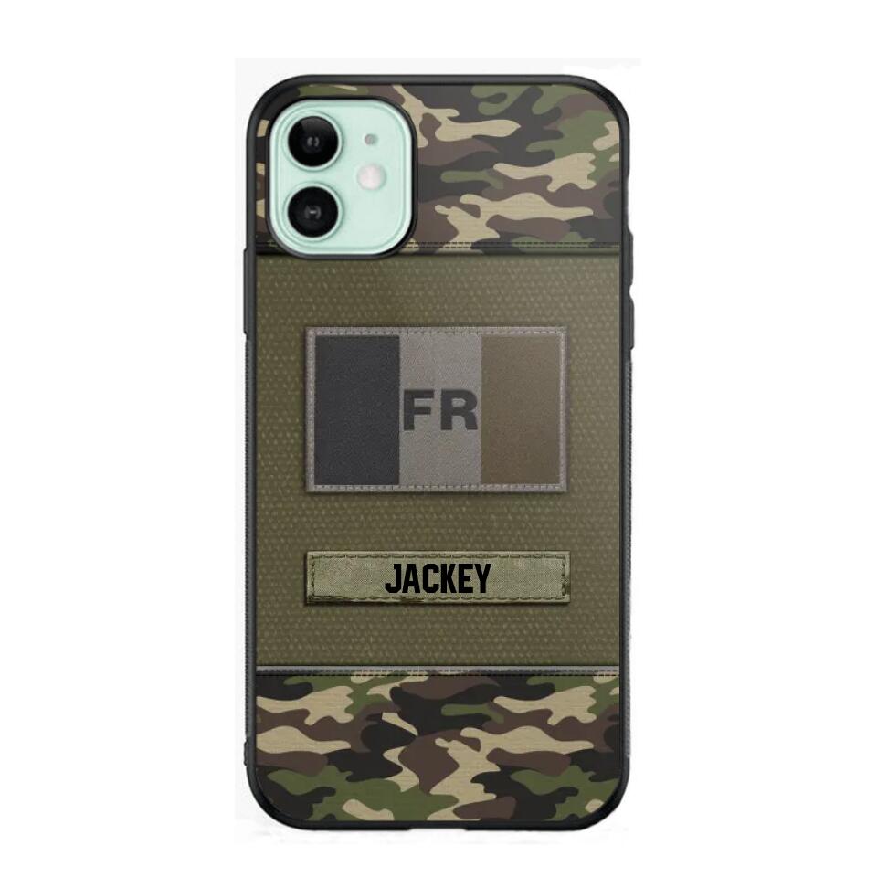 Personalized French Veterans/Soldier Camo Phone Case Printed 22OCT-HY11