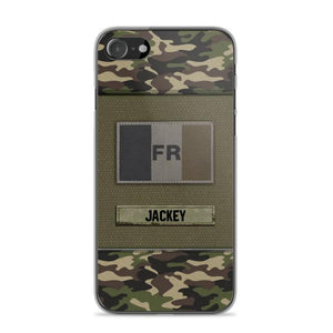 Personalized French Veterans/Soldier Camo Phone Case Printed 22OCT-HY11