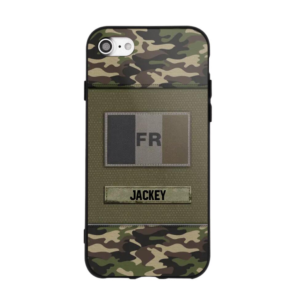 Personalized French Veterans/Soldier Camo Phone Case Printed 22OCT-HY11