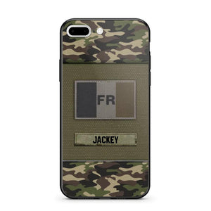 Personalized French Veterans/Soldier Camo Phone Case Printed 22OCT-HY11