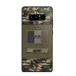 Personalized French Veterans/Soldier Camo Phone Case Printed 22OCT-HY11