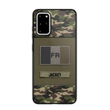 Personalized French Veterans/Soldier Camo Phone Case Printed 22OCT-HY11