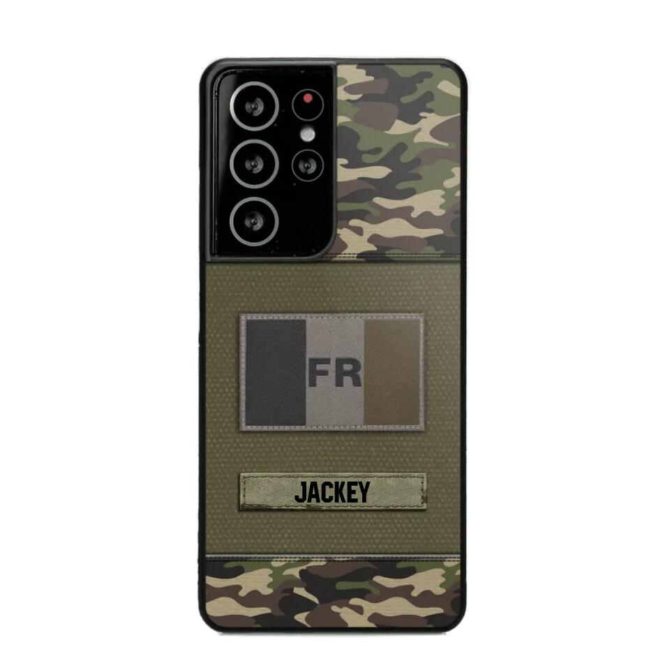 Personalized French Veterans/Soldier Camo Phone Case Printed 22OCT-HY11