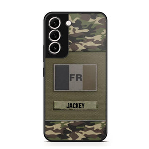 Personalized French Veterans/Soldier Camo Phone Case Printed 22OCT-HY11